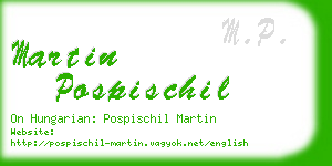 martin pospischil business card